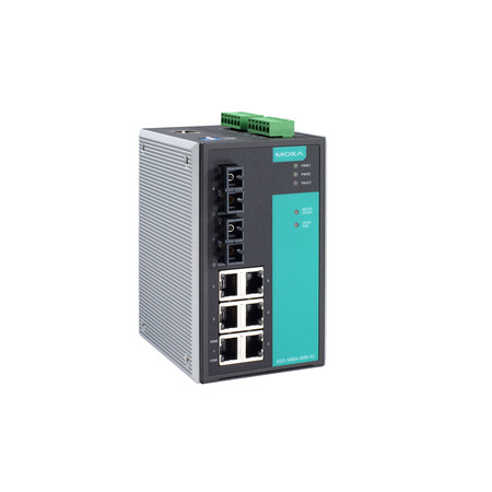 MOXA Managed Ethernet Switch W/ 6 10/100Baset(X)Ports, Eds-508A-Mm-Sc-T EDS-508A-MM-SC-T